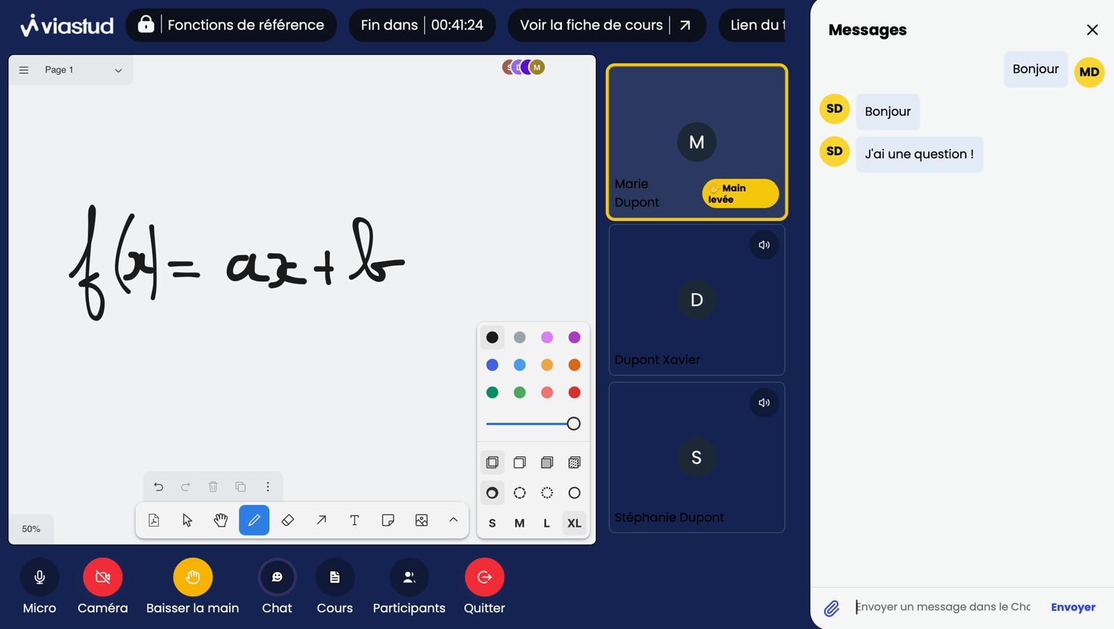 Cours de mathématiques en visio Viastud