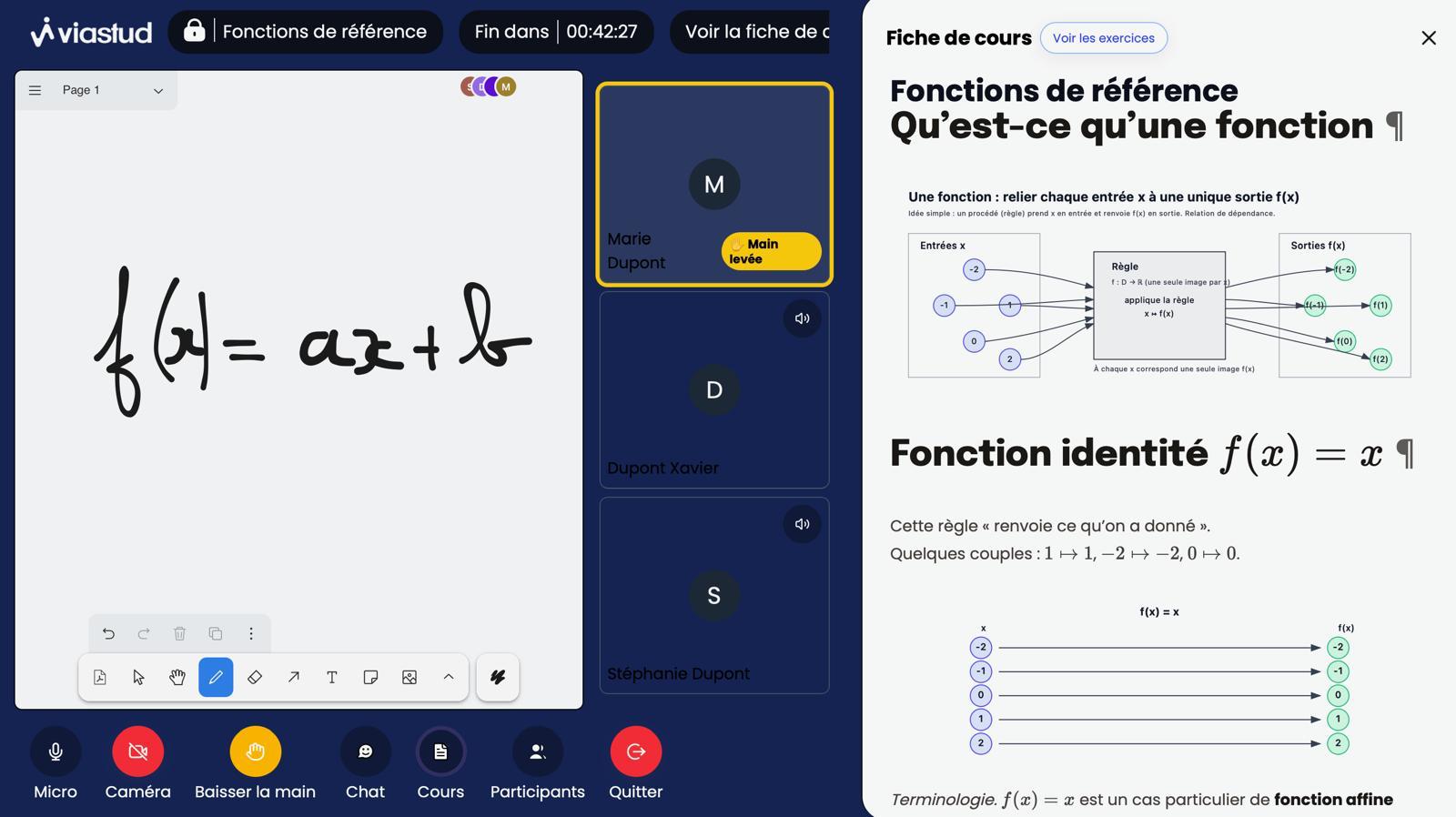Cours en visio Viastud